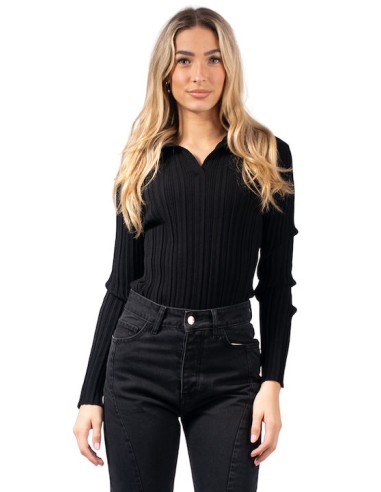 Combos Knitwear Γυναικείο Κορμάκι BLACKCombos Knitwear Γυναικείο Κορμάκι BLACK