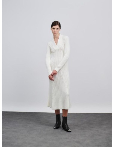 Dress maxi ecru  COMBOS KNITWEAR
