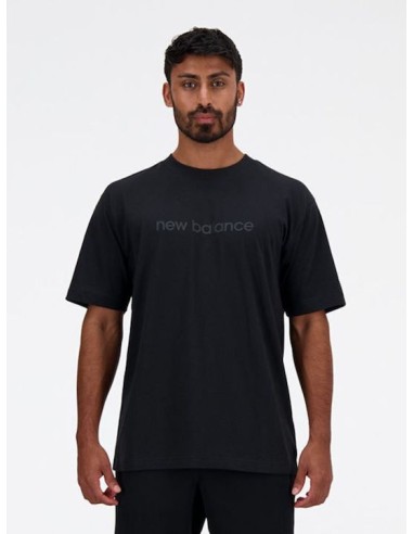 New Balance Ανδρικό T-shirt Κοντομάνικο Μαύρο