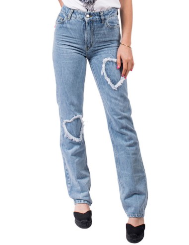 Combos Knitwear Γυναικείο Jean Παντελόνι Denim