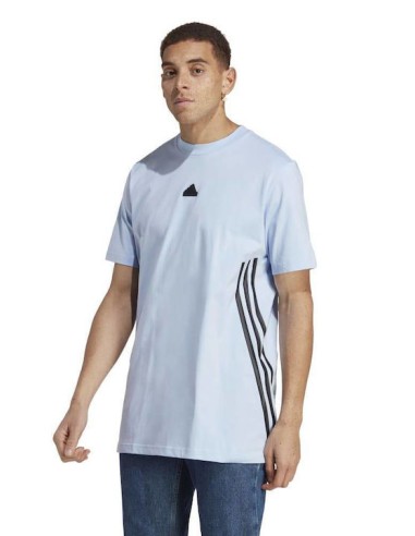 Adidas Ανδρικό T-shirt Γαλάζιο Μονόχρωμο