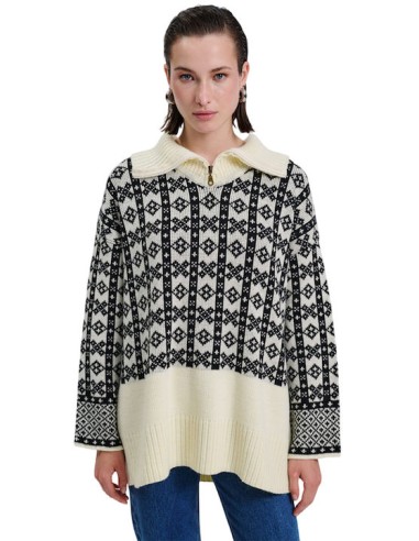 Combos Knitwear Γυναικεία Μπλούζα Μακρυμάνικη Black